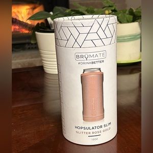 Brumate Hopsulator Slim Glitter Rose Gold NIB